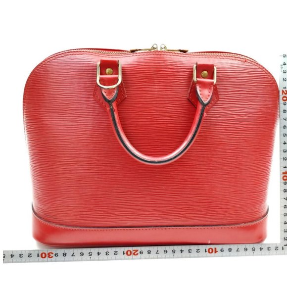 Louis Vuitton LV Hand Bag M52147 Alma Red Epi 2124995 w/ COA - Picture 3 of 16